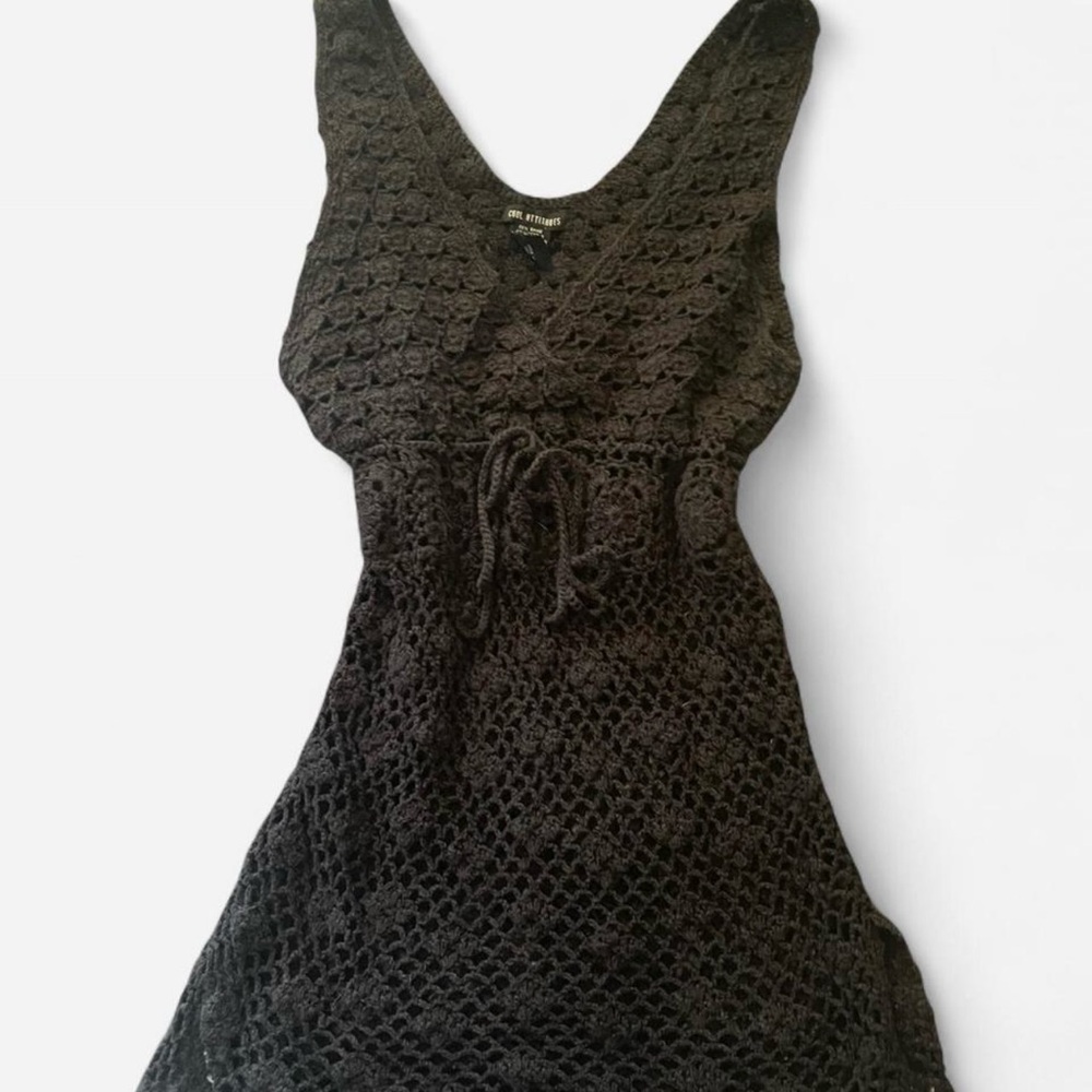 Jolyn Clothing Black Knit Swim Cover-Up